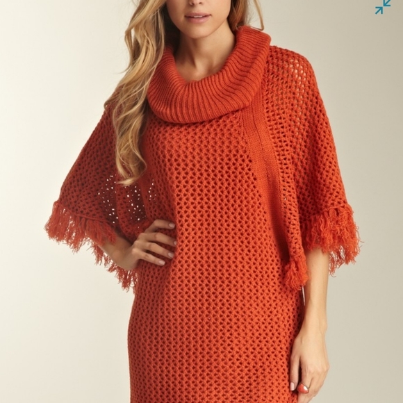 Dress, cowl neck poncho style - Picture 1 of 7